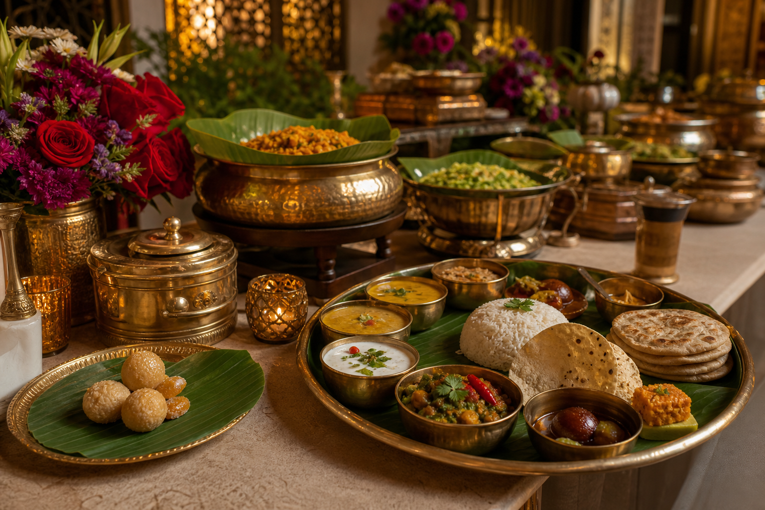 Wedding feast and plated courses